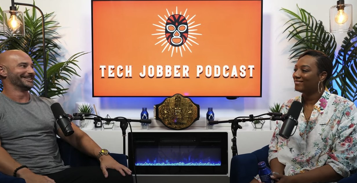 Jennifer as a guest on the Tech Jobber Podcast